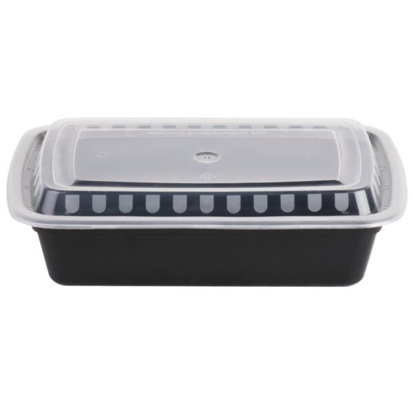 38 OZ RECTANGLE MICROWAVABLE CONTAINER