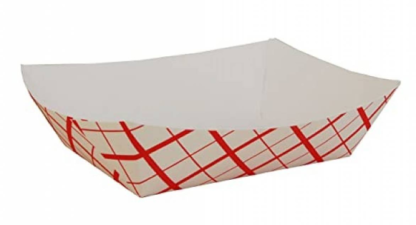 5 LB REDCHECK PAPER FOOD TRAY