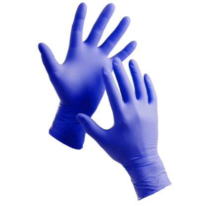 X-LARGE BLUE NITRILE POWDER FREE GLOVES