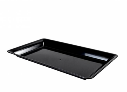 14"X10" BLACK RECTANGLE TRAY