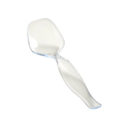 8.5" CLEAR SERVING SPOON (WRAPPED)